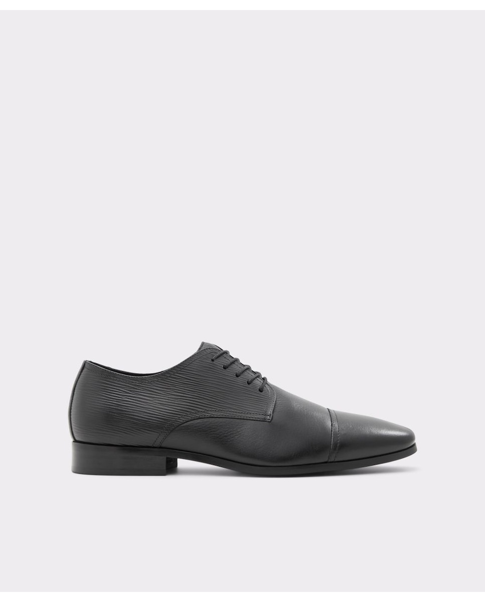 Мужские черные кожаные туфли на шнуровке с квадратным носком Aldo, черный