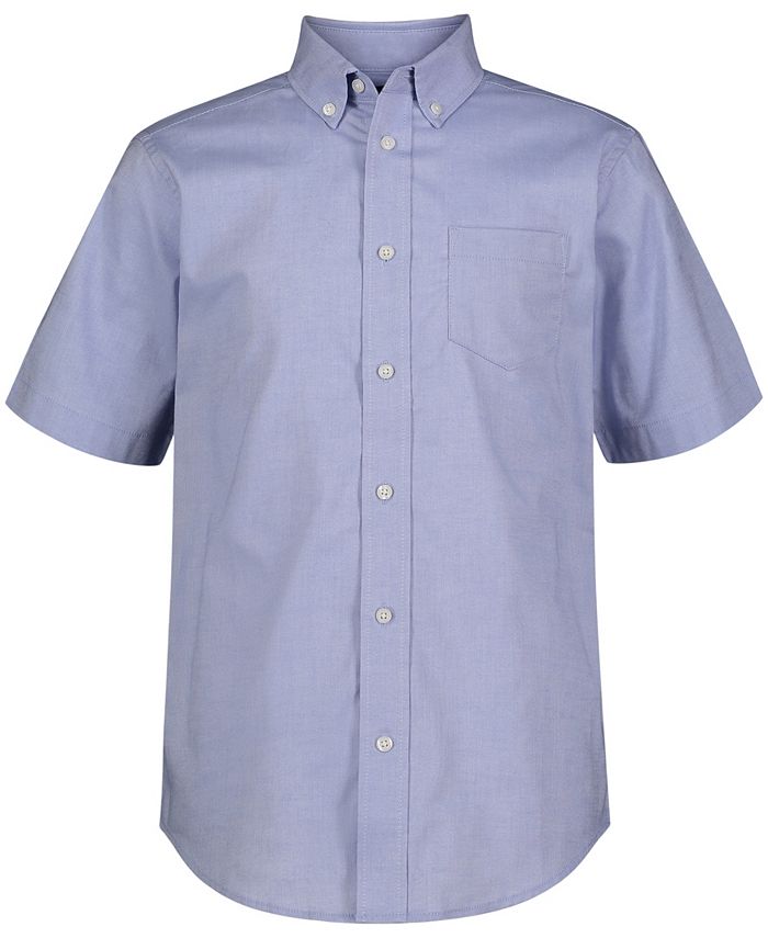 цена Рубашка из эластичной оксфордской формы для больших мальчиков Nautica, синий