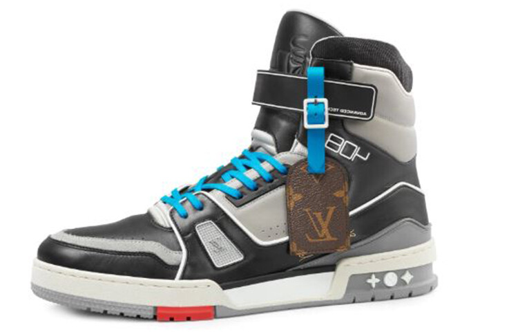 

Высокие кеды Louis Vuitton Trainer из телячьей кожи Черный/Серый