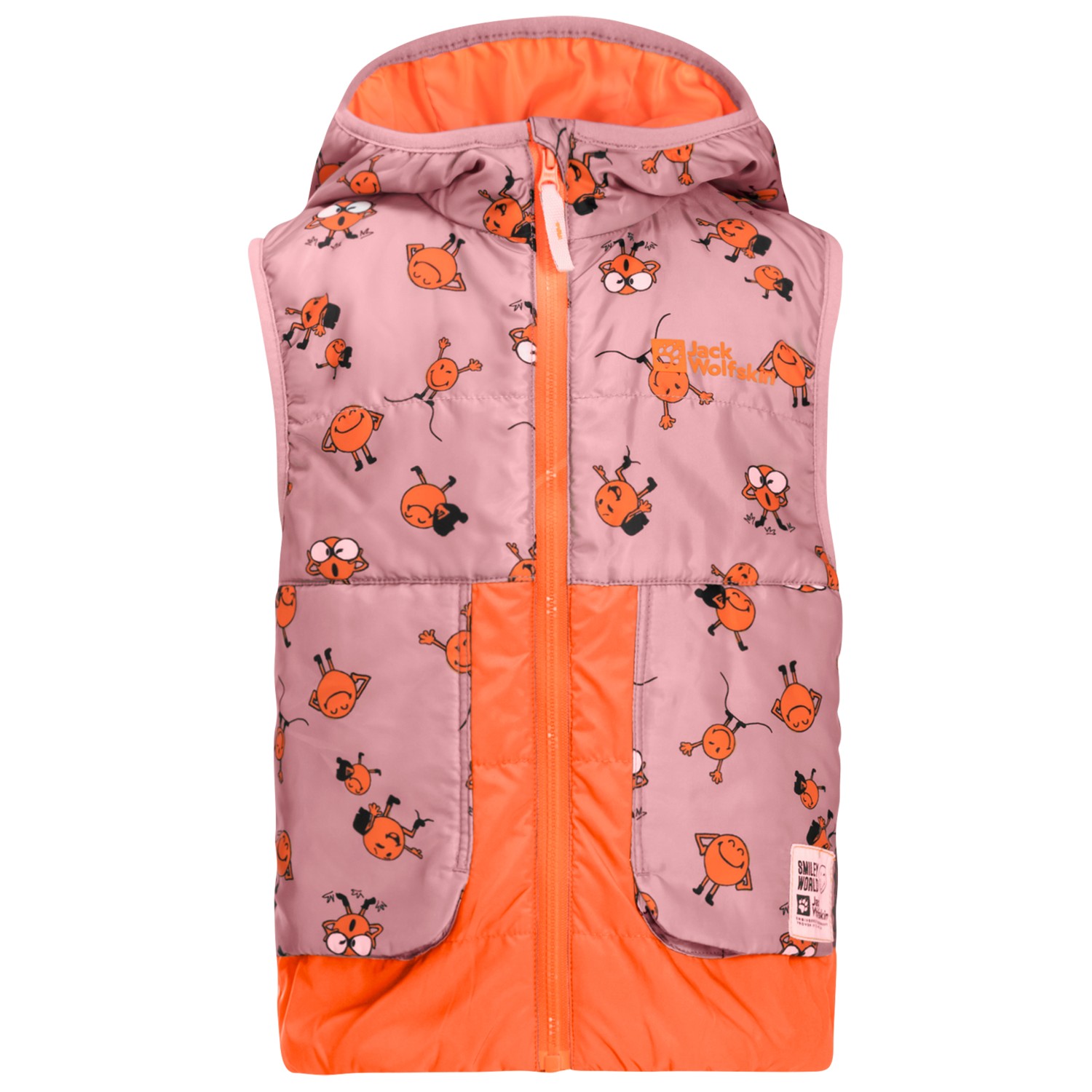 

Жилет из синтетического волокна Jack Wolfskin Kid's Smileyworld AOP Vest, цвет Icon Water Lily