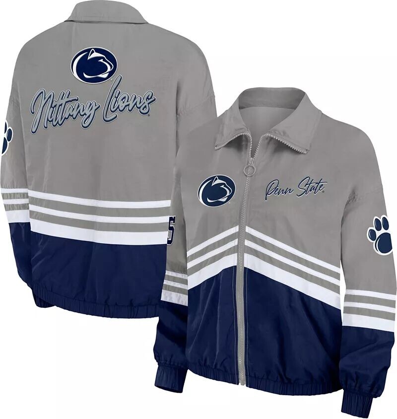 

Wear By Erin Andrews Женская винтажная ветровка Nittany Lions синего цвета от Penn State Nittany Lions