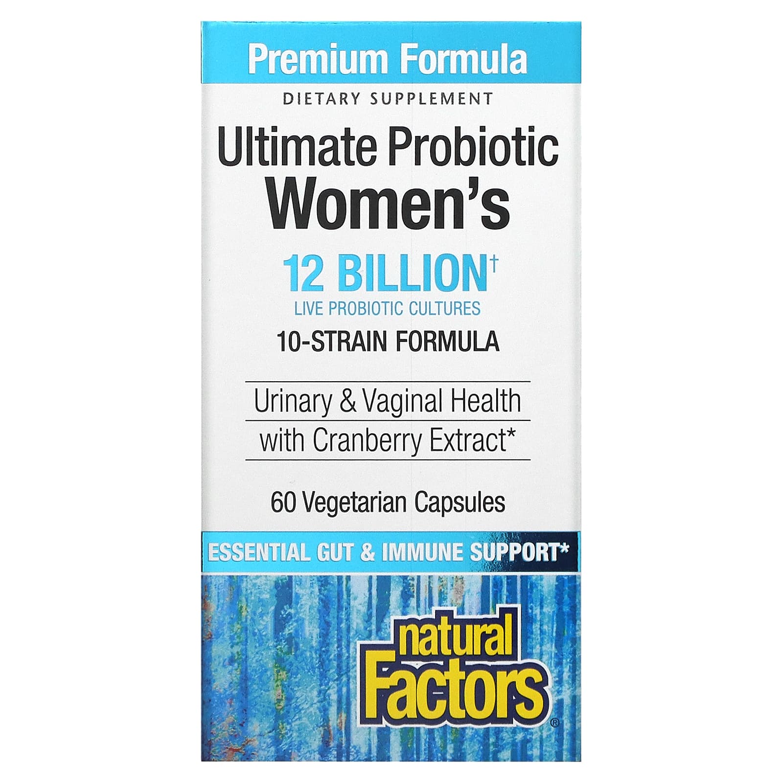 

Ultima Probiotic Women’s, пробиотик для женщин, 12 млрд КОЕ, 60 вегетарианских капсул, Natural Factors