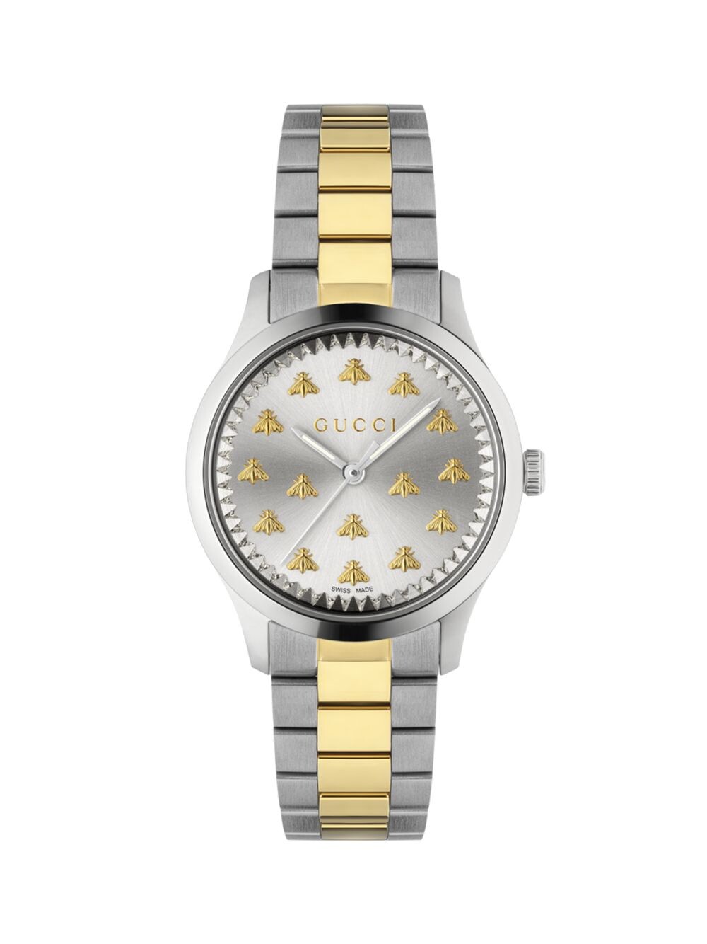 

G Timeless Multibee Часы с браслетом из 18-каратного желтого золота и нержавеющей стали Gucci