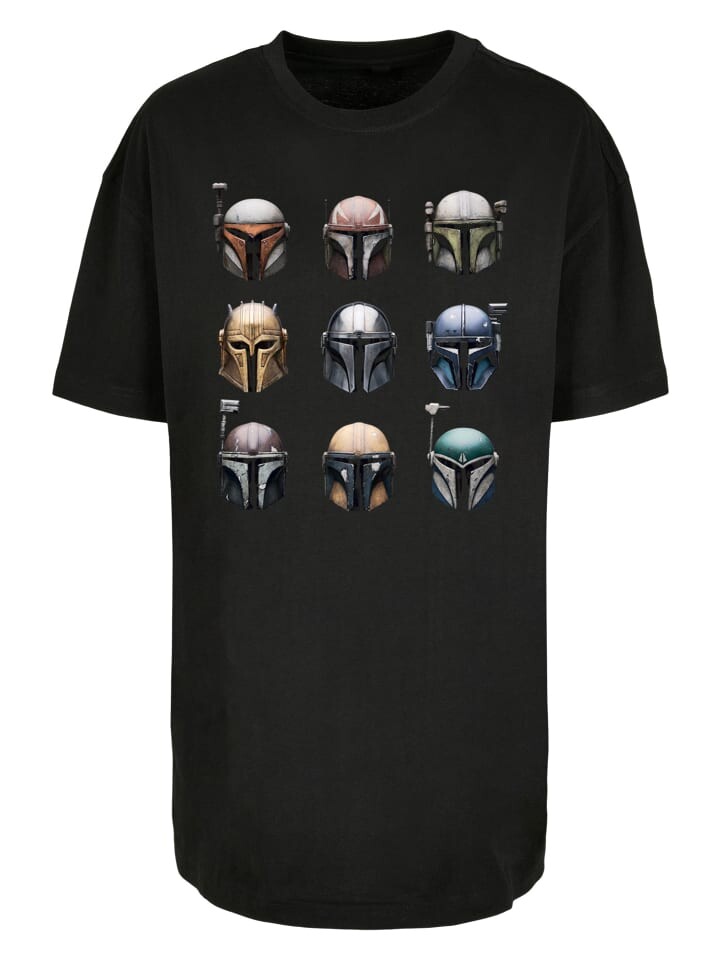 

Футболка F4NT4STIC Oversized Boyfriend Tee Star Wars The Mandalorian Helmet Display, черный