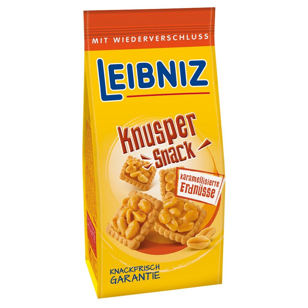 

Хрустящие снеки Leibniz с карамелизированным арахисом 175г Bahlsen