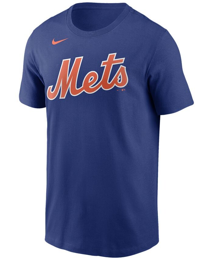 

Мужская футболка с надписью New York Mets и логотипом-галочкой Nike, синий
