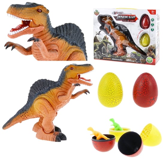 Интерактивный динозавр ходит, рычит, светится + яйца SuperZabaweczki интерактивные игрушки 1 toy динозавр птеранодон