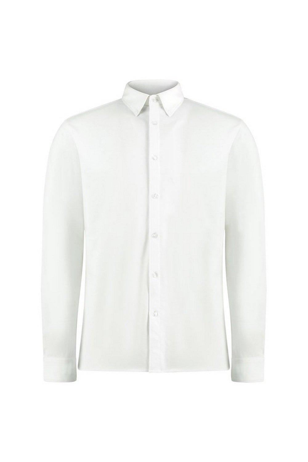 Индивидуальная рубашка с длинными рукавами Superwash 60°C Kustom Kit, белый комплект из 2 футболок с длинными рукавами отложной воротник 2 года 86 см синий