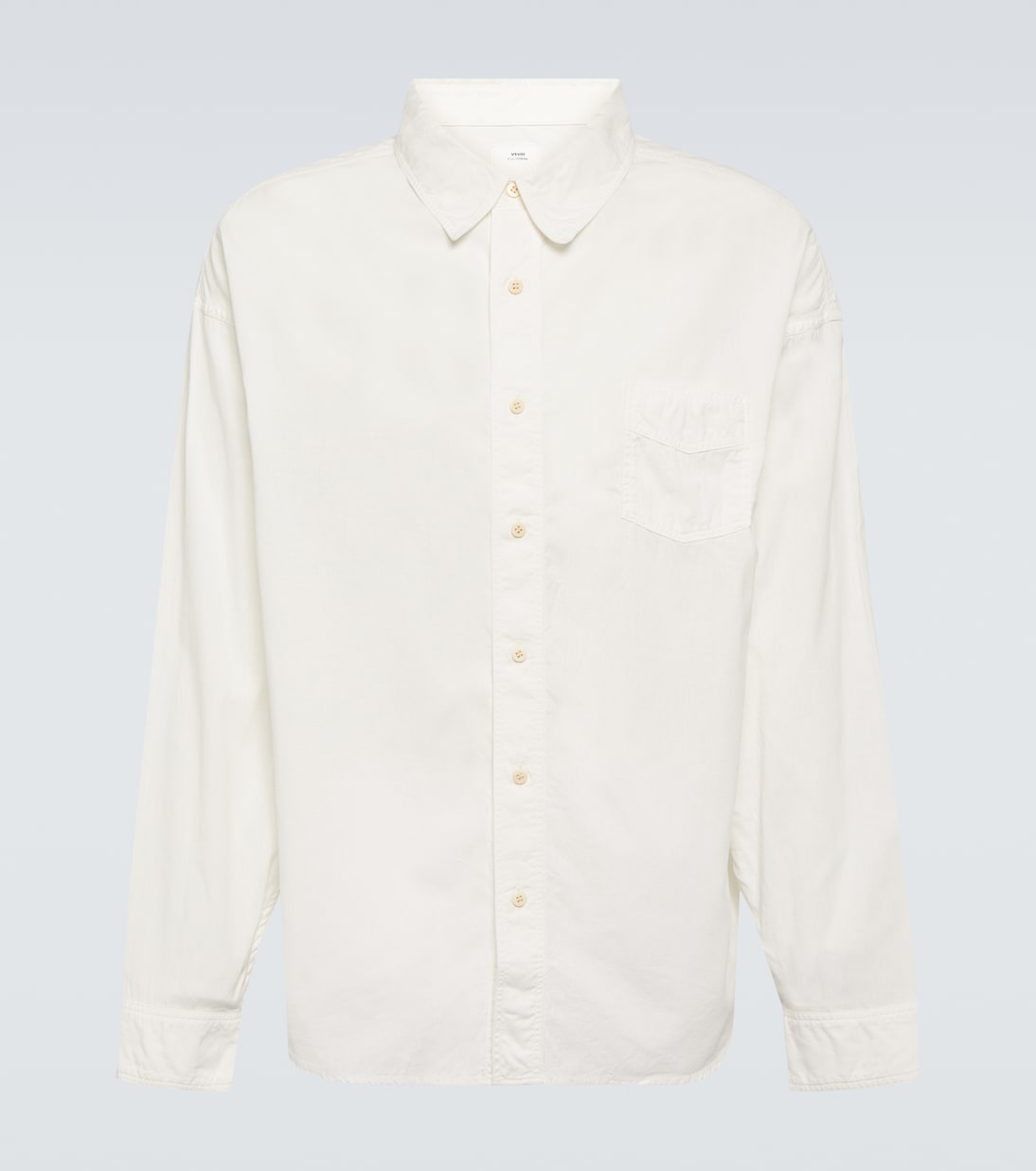 Рубашка из хлопка и шелка Visvim, белый