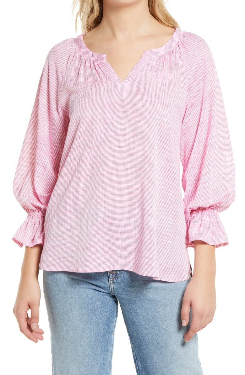 

Топ Montauk Gingham Popover Top TOMMY BAHAMA