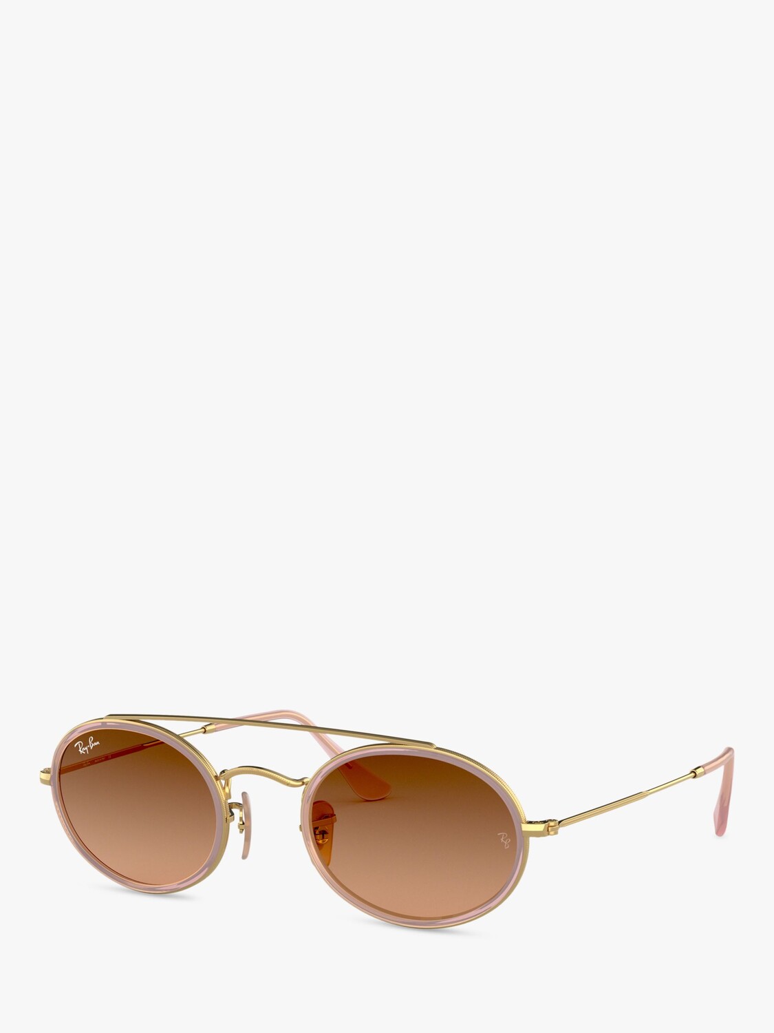 

RB3847N Женские овальные солнцезащитные очки Ray-Ban, золотой/розовый градиент