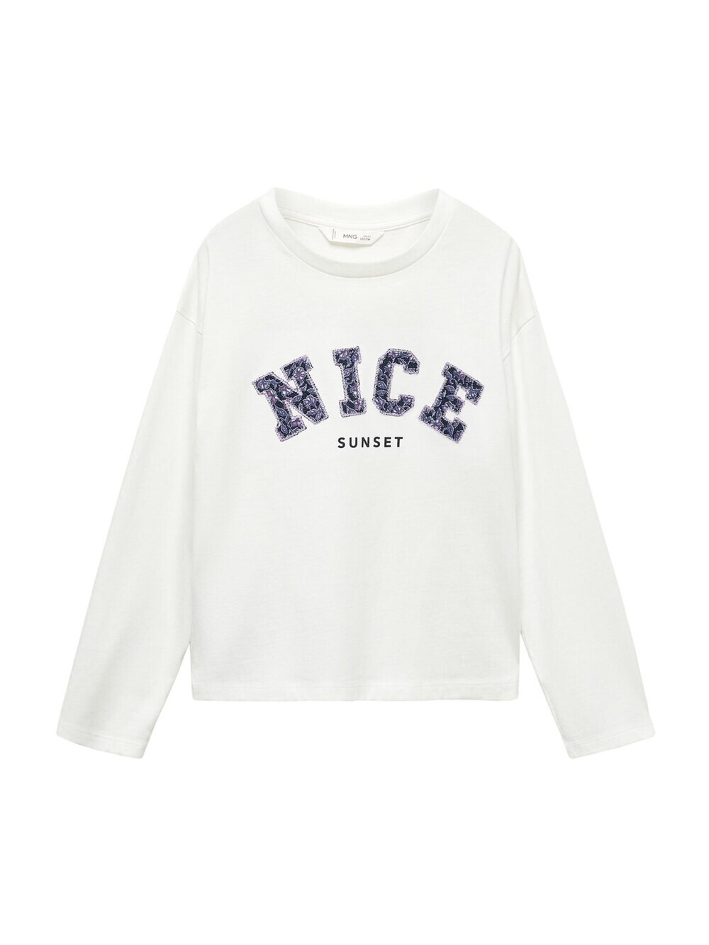 

Рубашка MANGO KIDS NICE, белый