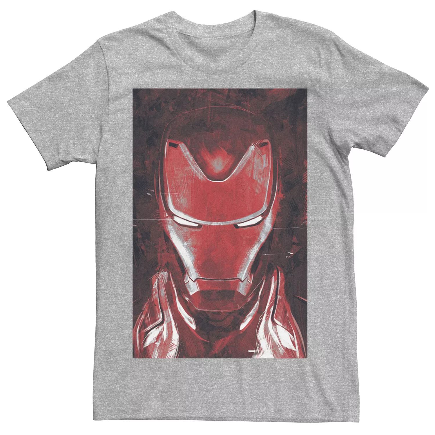 Мужская красная футболка с изображением портрета Железного человека «Мстители: Финал» Marvel