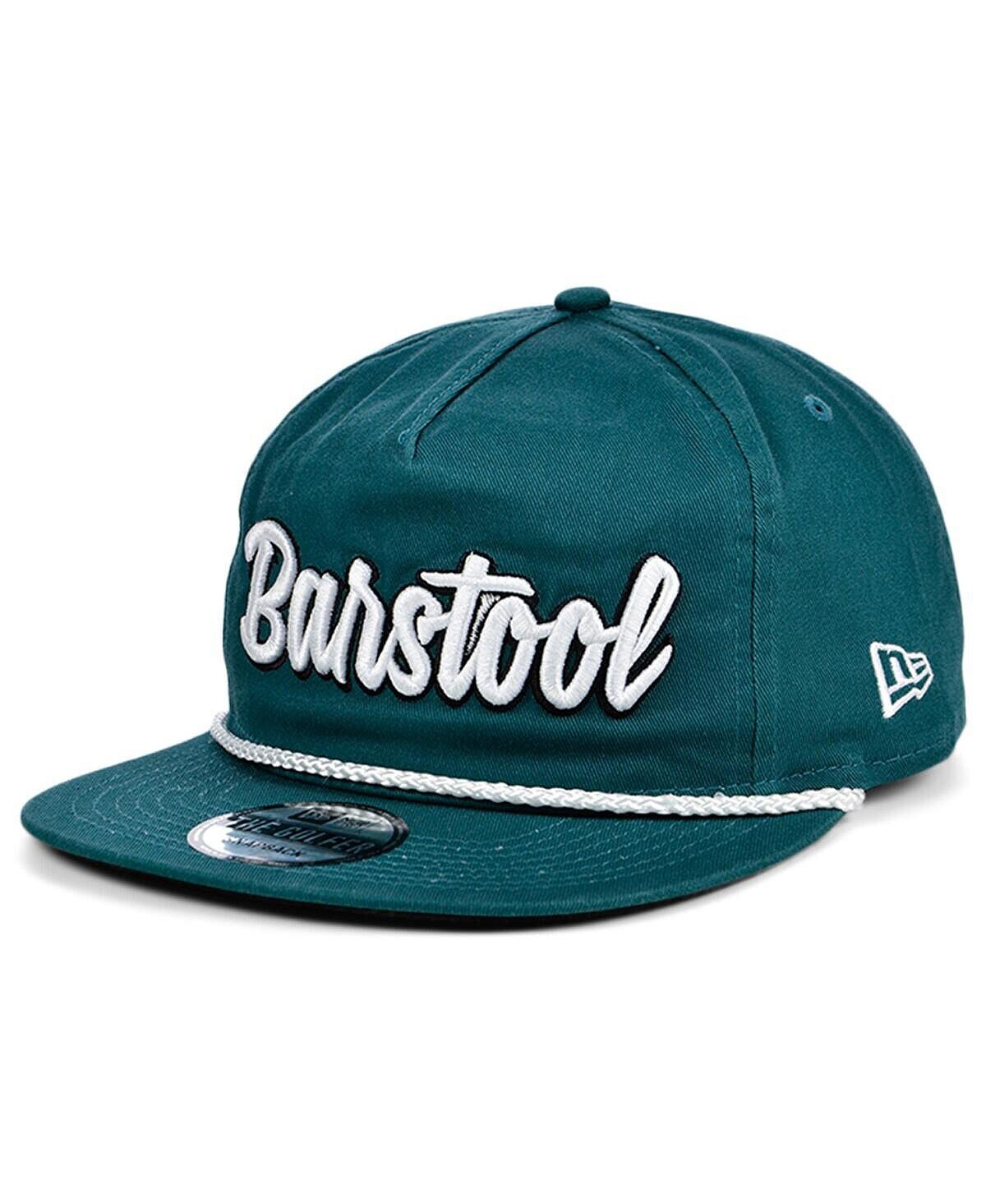 

Мужская зелено-белая регулируемая шляпа для барного стула Sports Script Golfer Snapback New Era