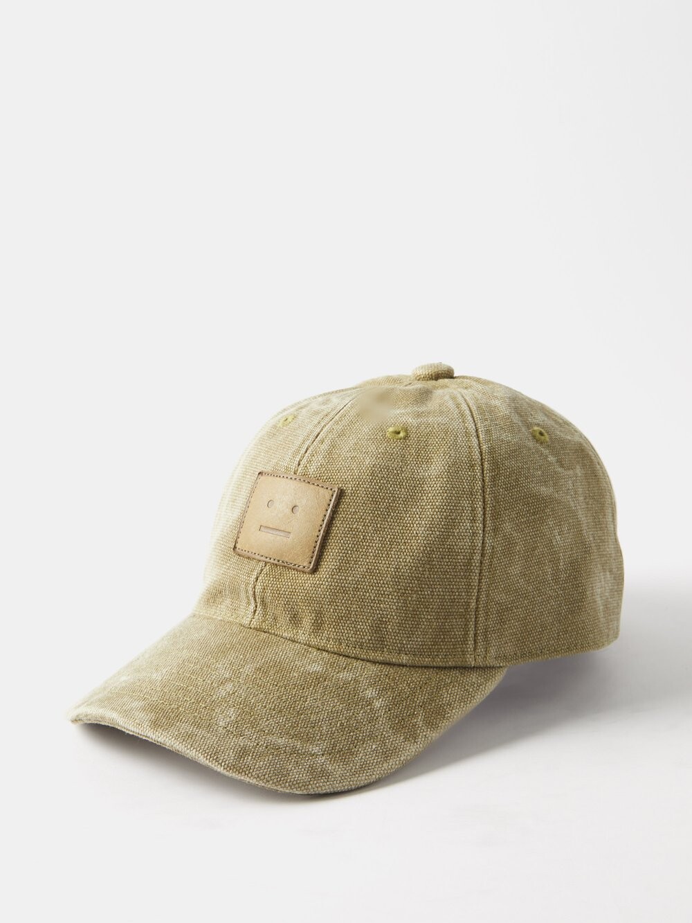 

Бейсболка cunov из хлопковой парусины с нашивкой на лице Acne Studios, зеленый