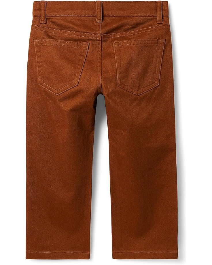 Брюки Janie and Jack Sateen Five-Pocket Pants, коричневый