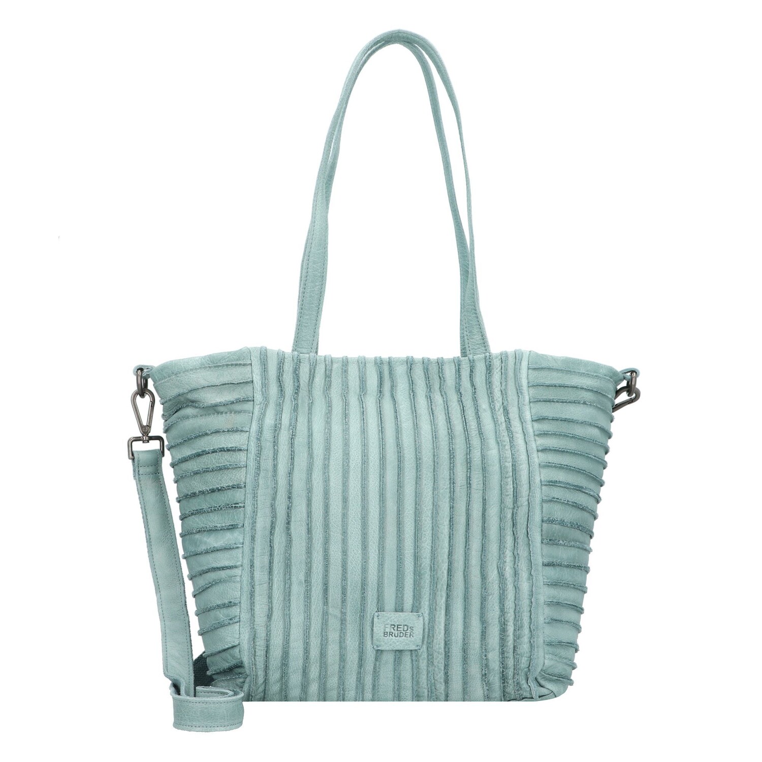 

Сумка через плечо FREDs BRUDER Riffelhörnchen Leder 31 cm, цвет soft blue