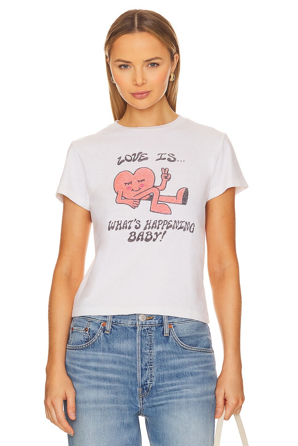 

Футболка RE/DONE Classic Whats Happening, цвет Vintage White