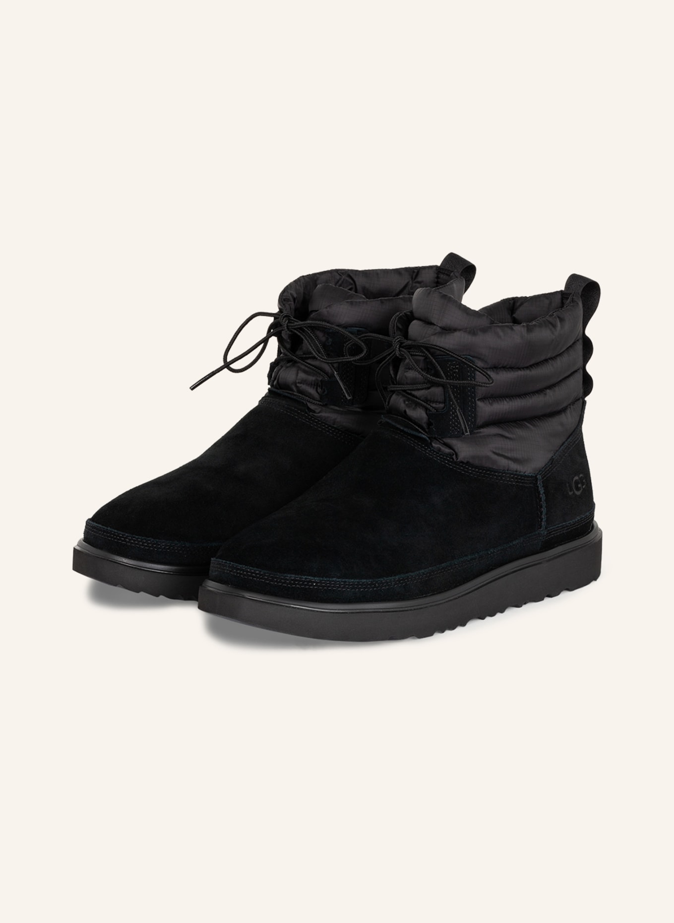 

Сапоги UGG s classic mini lace-up weather, черный