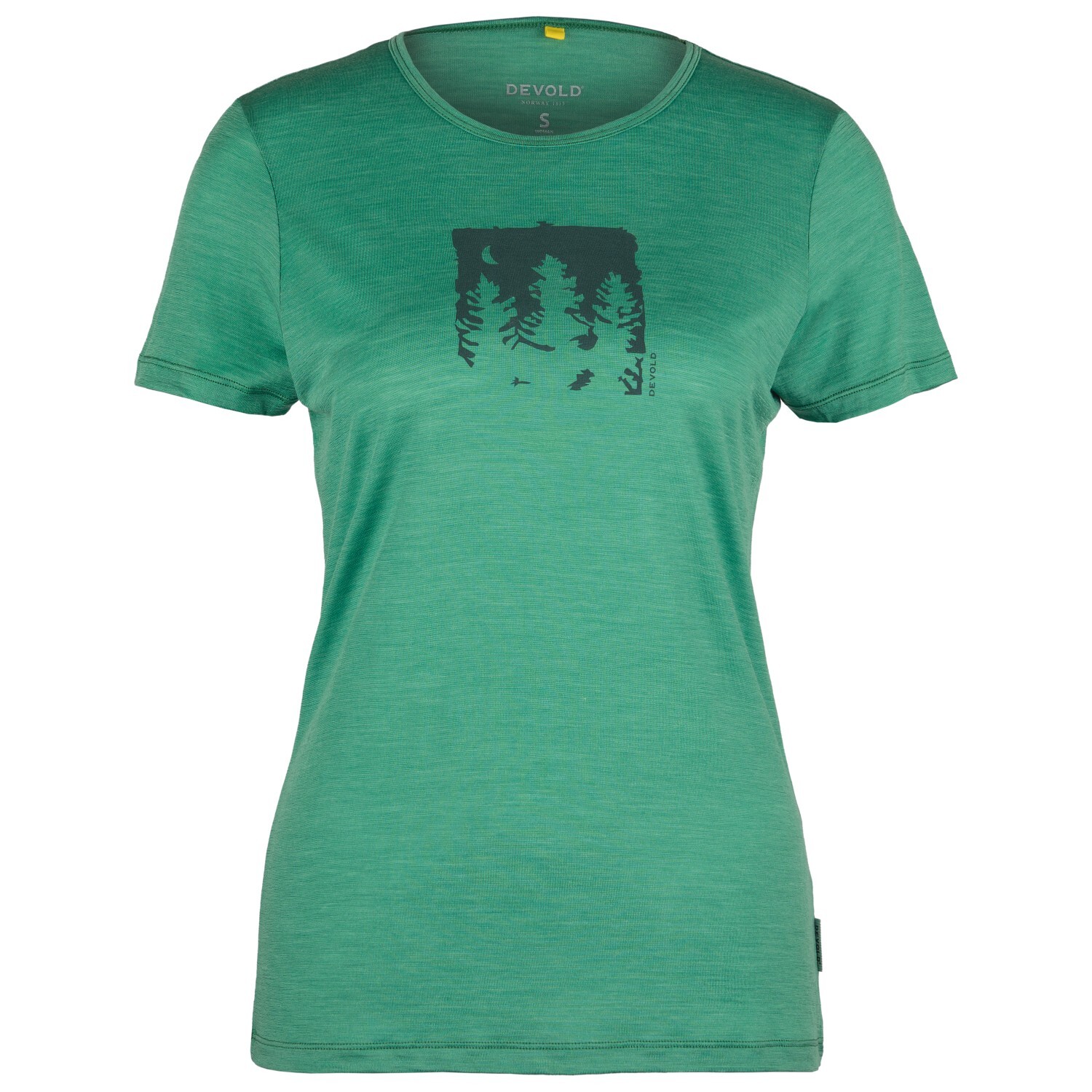 

Рубашка из мериноса Devold Night Vision Merino 130 Tee, цвет Grass