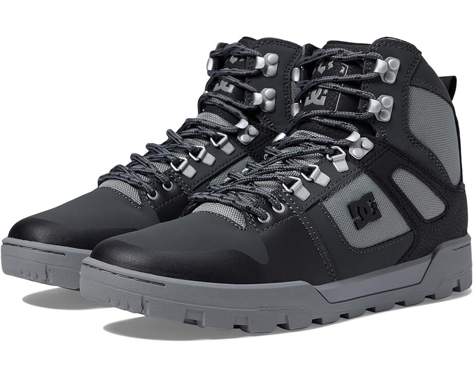 

Кроссовки DC Pure High-Top WR Boot, цвет Black/Grey/Black