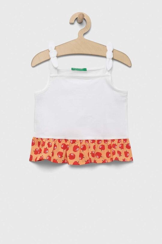 

Детская хлопковая блузка United Colors of Benetton, белый