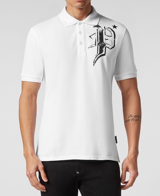 

Рубашка поло Philipp Plein, белый