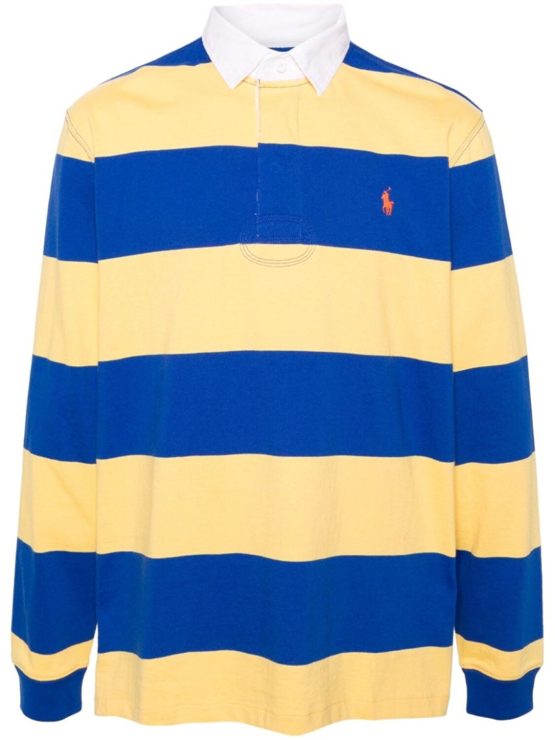 

Polo Ralph Lauren полосатая рубашка поло с вышитым логотипом, синий