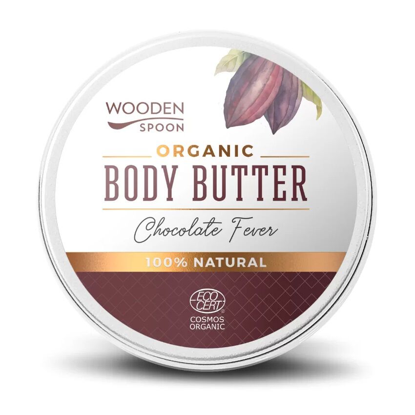 Органическое масло для тела «шоколадная лихорадка» Wooden Spoon Organic Body Butter, 100 мл масло для тела wooden spoon масло для тела антицеллюлитное