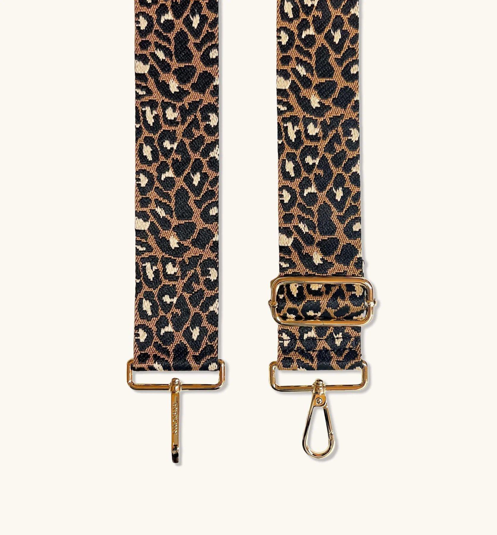 Светло-коричневый ремешок в виде гепарда Apatchy London, мультиколор аксессуары для сумок tinberon кожаный ремешок для сумок роскошный дизайнерский сменный ремешок для сумок ремешок с текстурой ладони ремень