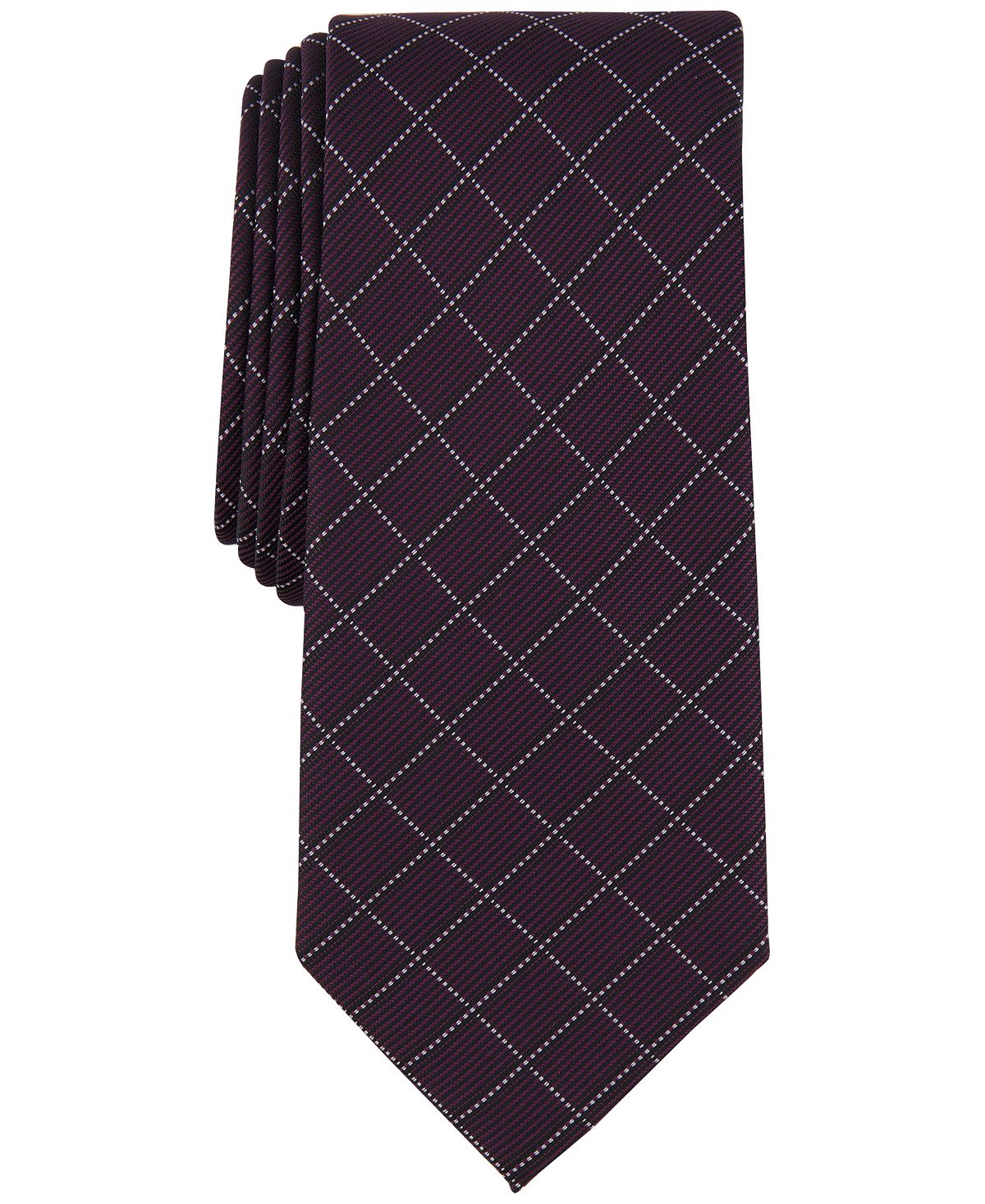 Мужской тонкий галстук в сетку Alfani бриджи в сетку 42 размер