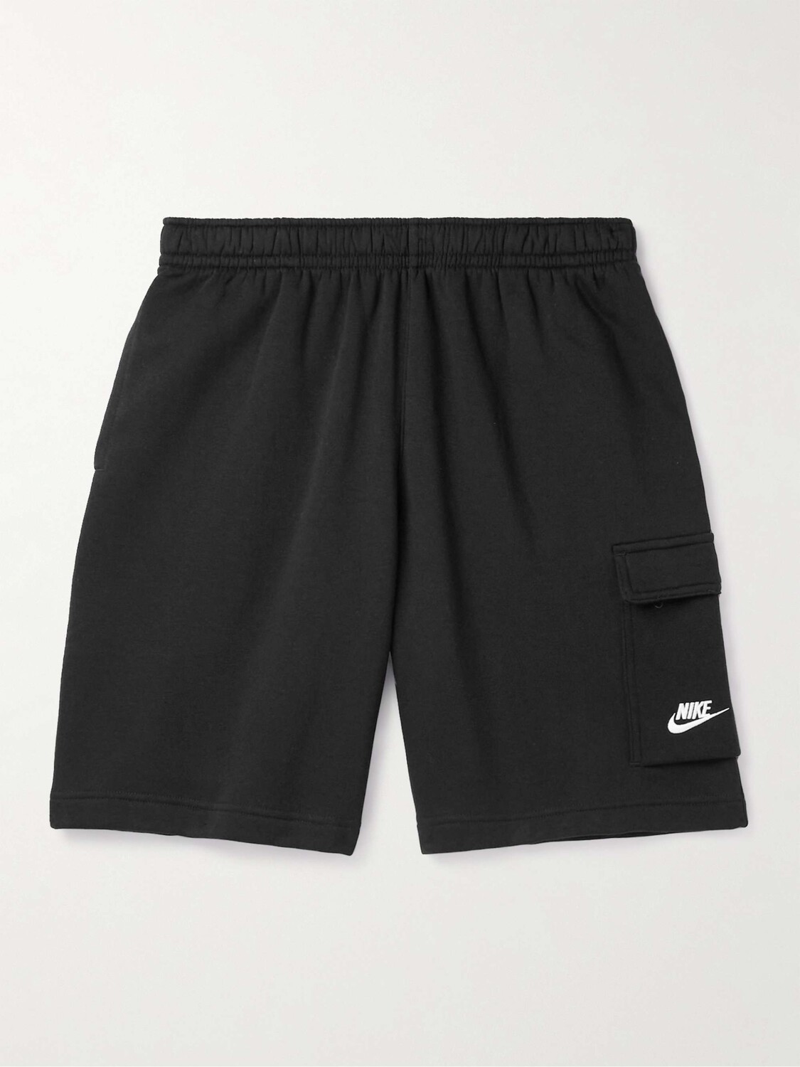 

Широкие шорты карго из хлопкового трикотажа Sportswear Club NIKE, черный