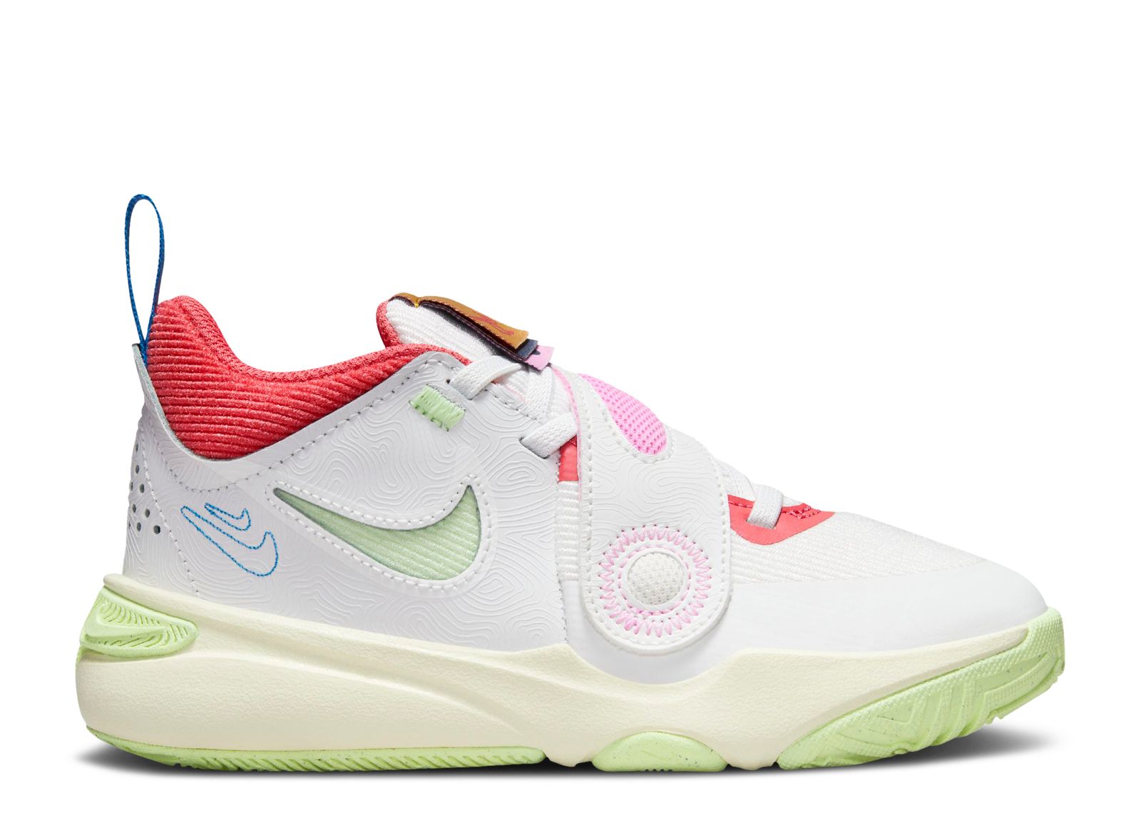 

Кроссовки Nike Team Hustle D11 Ps 'Summit White Barely Volt', белый