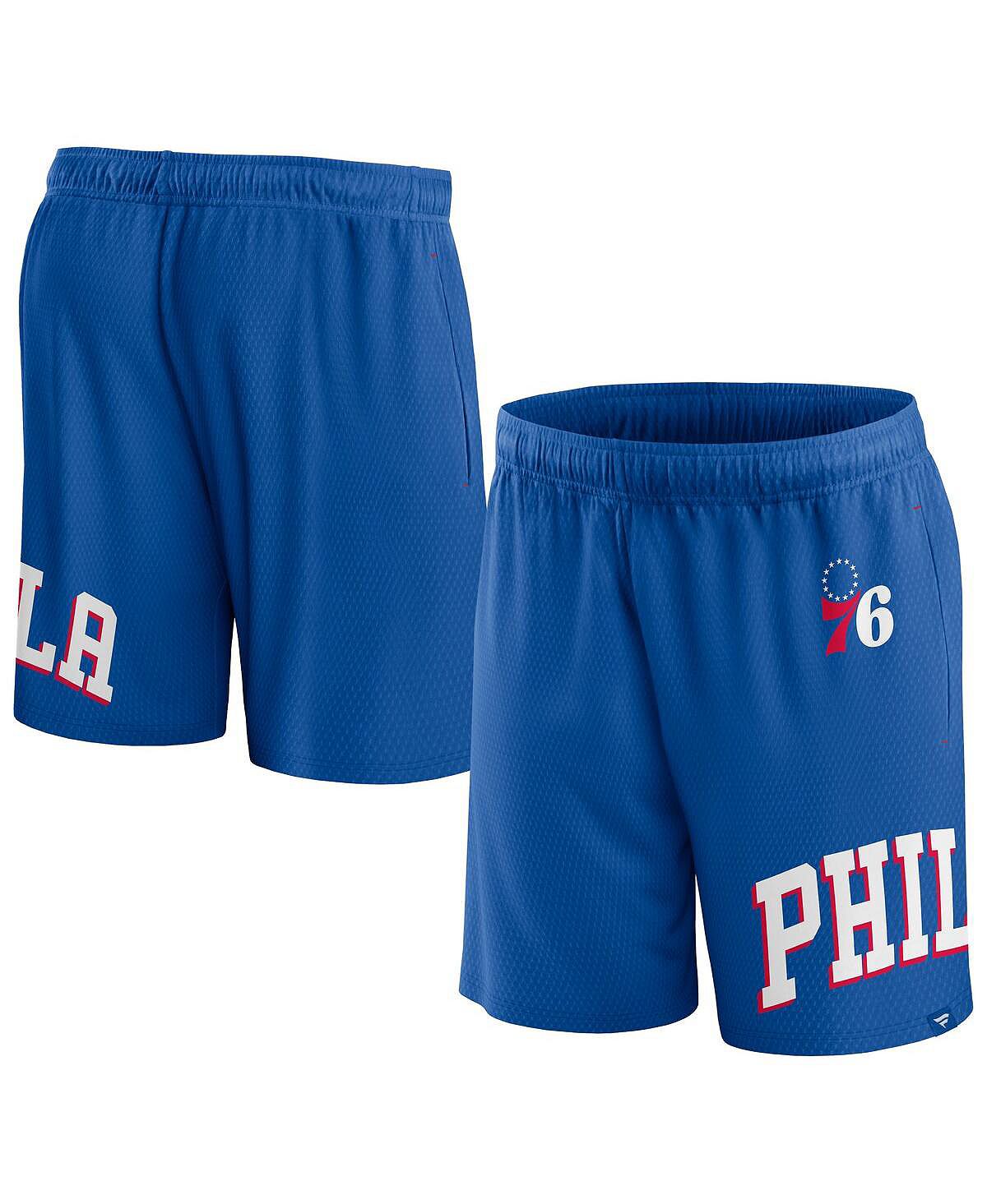 Мужские фирменные сетчатые шорты Royal Philadelphia 76ers Free Throw Fanatics