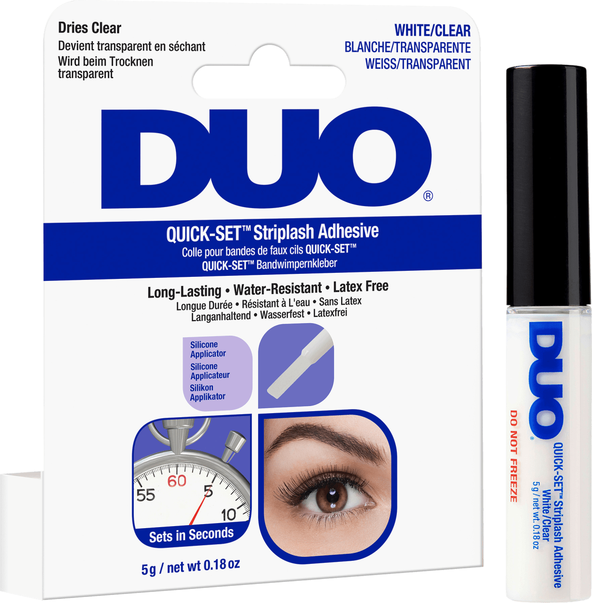 Клей для ресниц Quick Set Adhesive - Прозрачный 5 г DUO duo adhesive quick set clear 0 5 oz 14 g