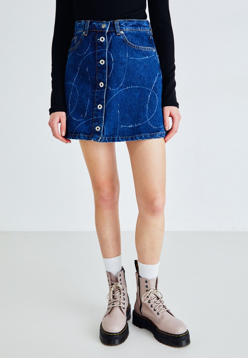 

Джинсовая юбка WINNIE LOGO Pepe Jeans, синий деним