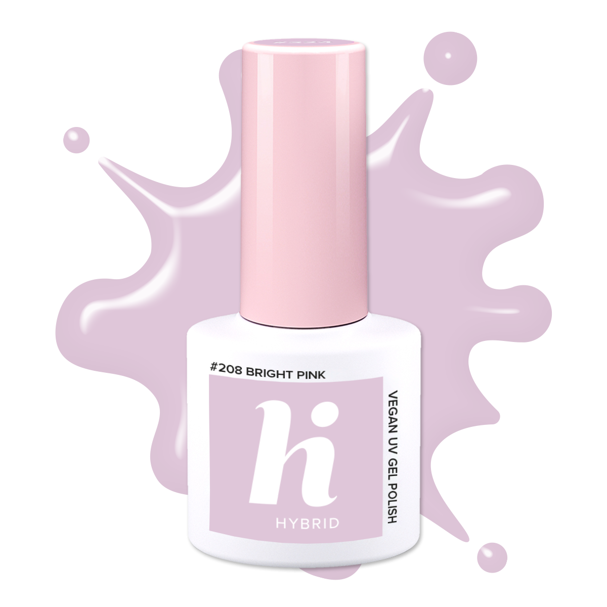Гибридный лак для ногтей Hi Hybrid, 208 Bright Pink