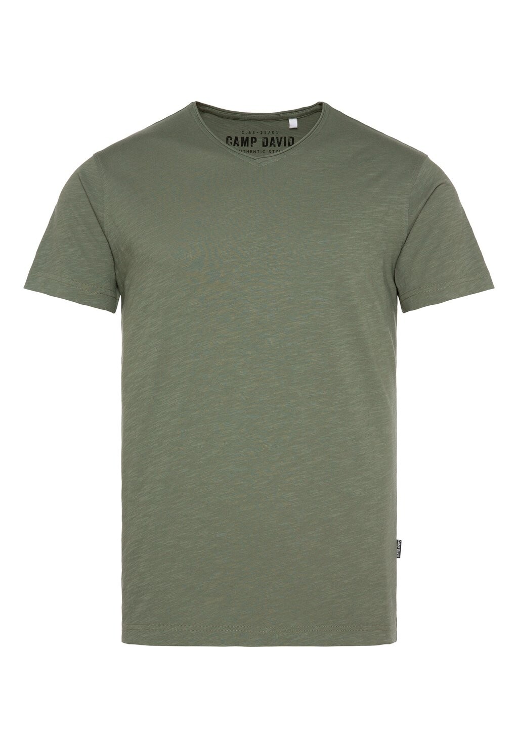 

Базовая футболка V-NECK MIT USED-KANTE Camp David, оливковый