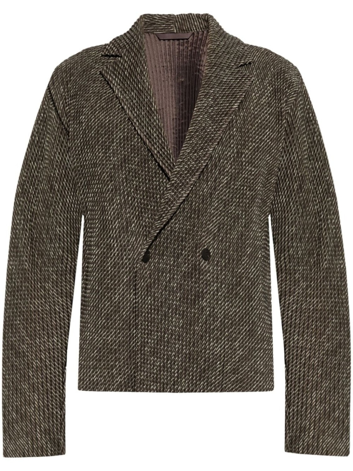 

Homme Plissé Issey Miyake плиссированный пиджак, коричневый