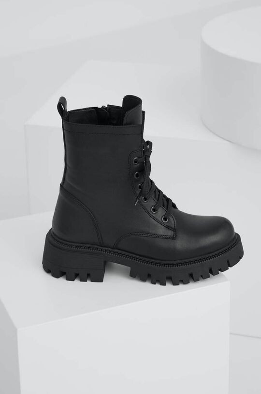 

Кожаные байкерские ботинки Answear Lab, черный