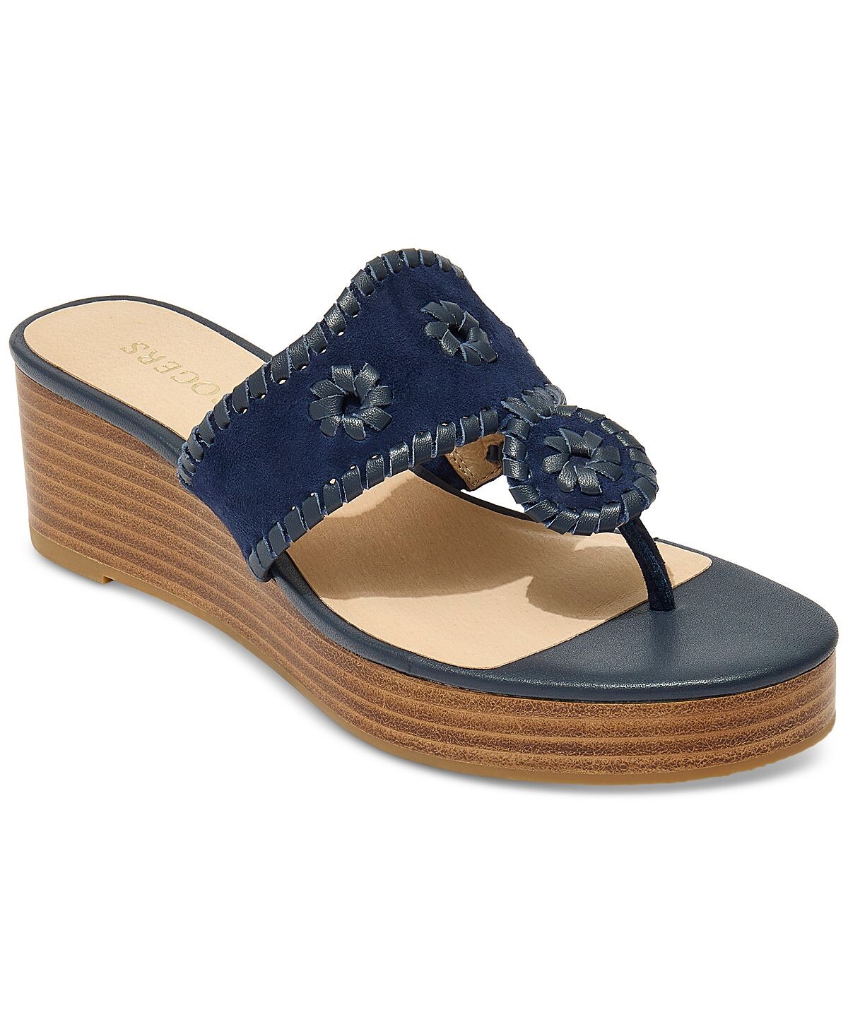 

Женские босоножки на танкетке Jacks Whipstitch со средней высотой стопы Jack Rogers