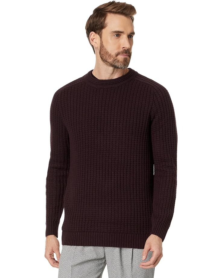 

Свитер Karl Lagerfeld Paris Texture Crew Neck, бордовый