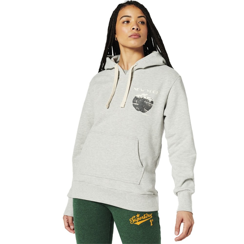 

Худи Superdry Vintage Crossing Lines, серый