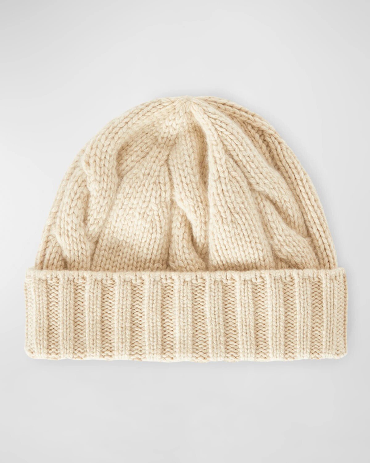

Кашемировая шапка косой вязки Loro Piana, цвет Creamy Cashmere Mela