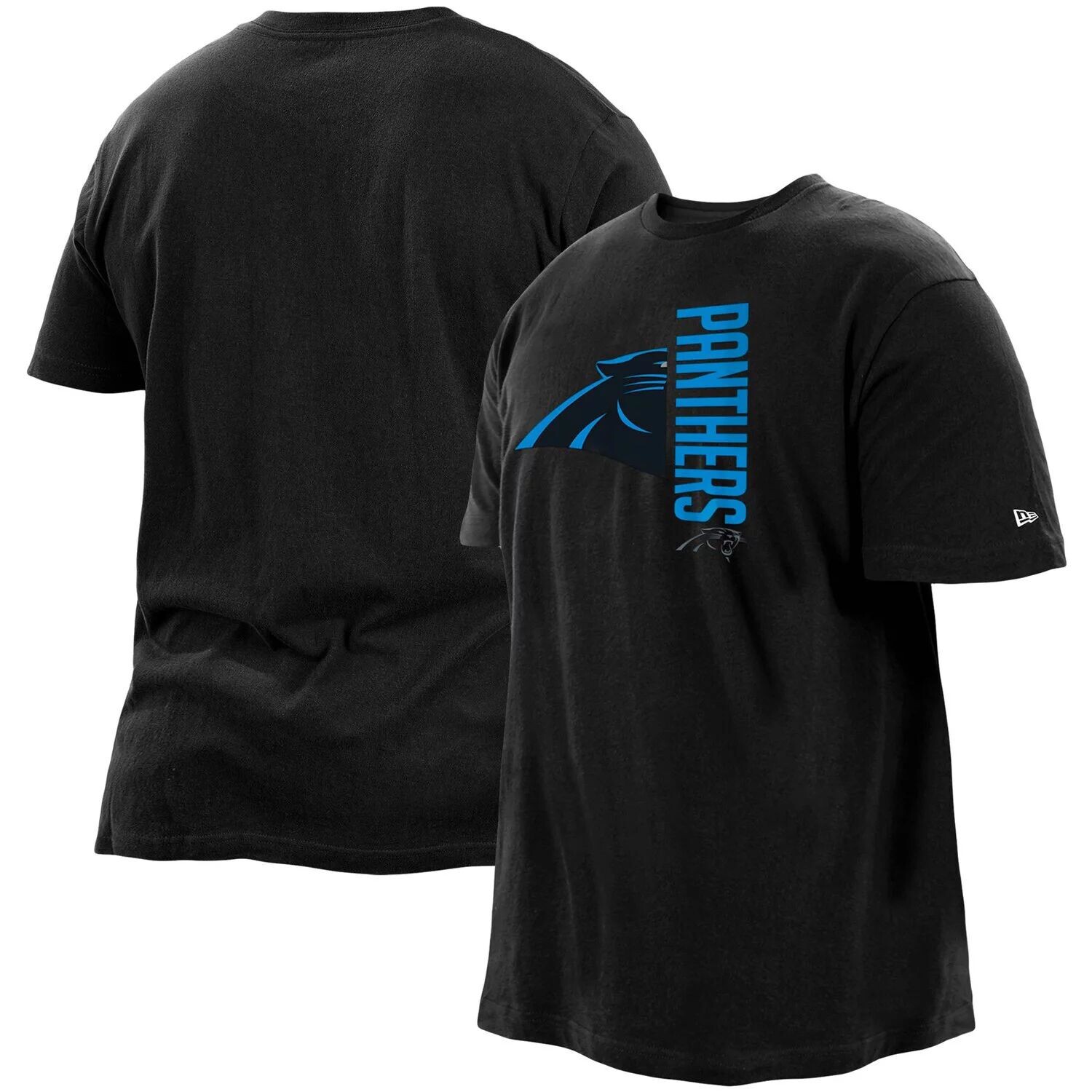 

Мужская черная футболка Carolina Panthers Big & Tall 2-Hit New Era, Черный