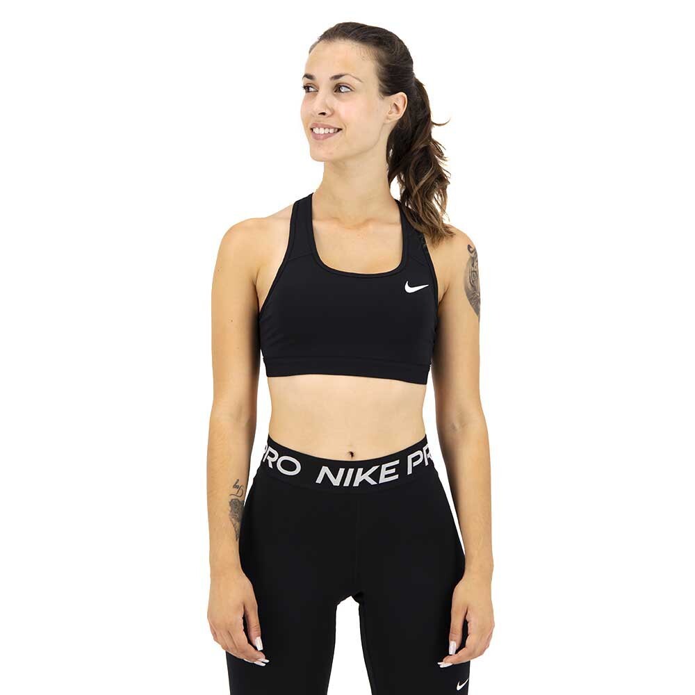 

Спортивный бюстгальтер Nike Dri Fit Swoosh Medium Impact, черный