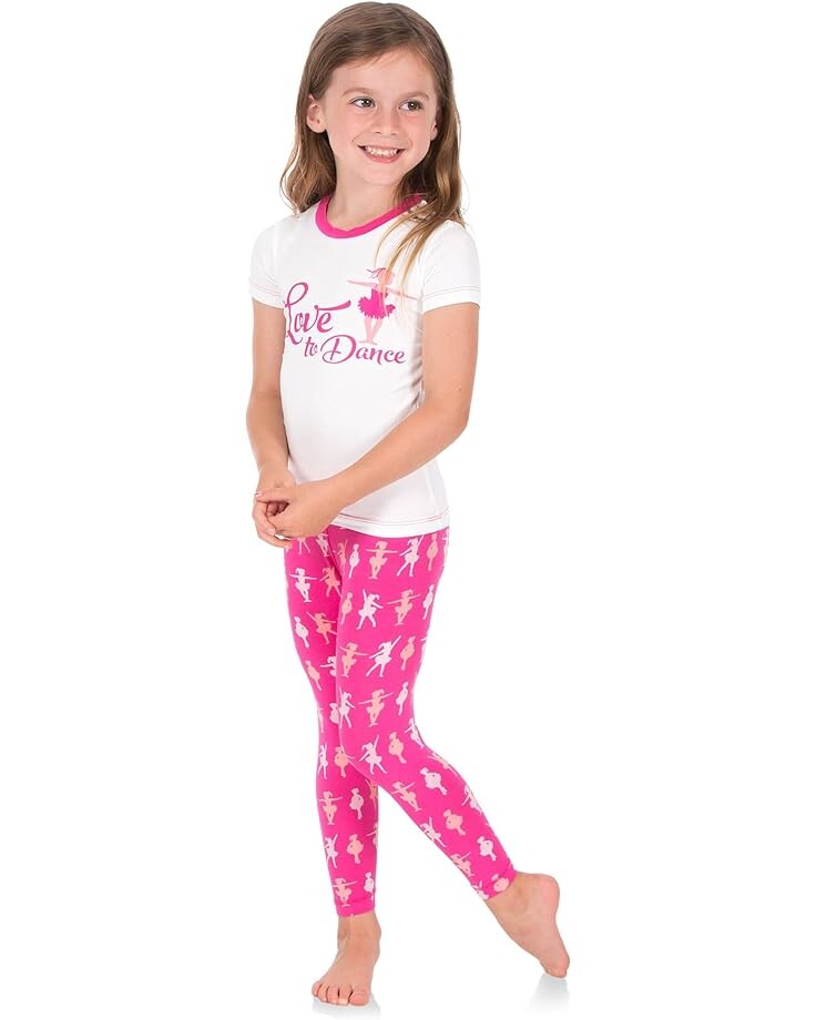 

Пижамный комплект Kickee Pants Short Sleeve Pajama Set, цвет Calypso Ballerina