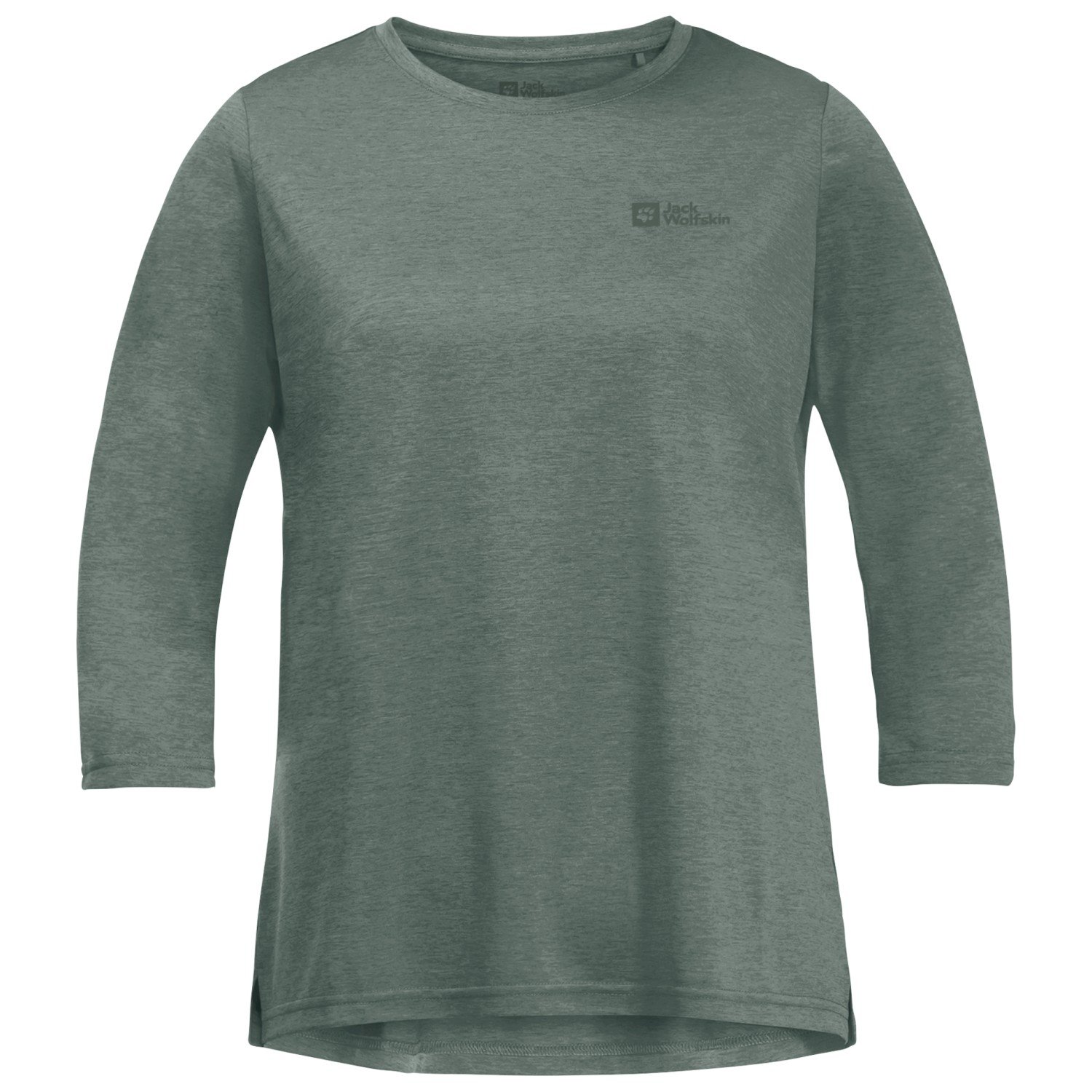 Лонгслив Jack Wolfskin Women's Crosstrail 3/4 Tee, цвет Hedge Green цена и фото