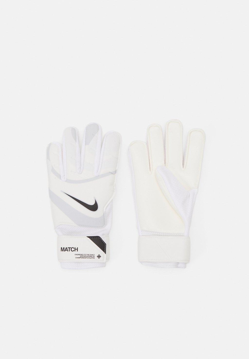 цена Перчатки вратарские Match Unisex Nike, цвет white/pure platinum/black