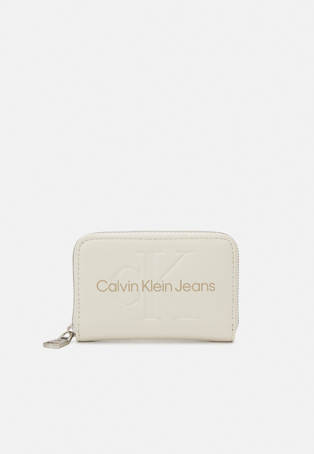 

Кошелек Sculpted Med Zip Around Mono Calvin Klein, кремовый